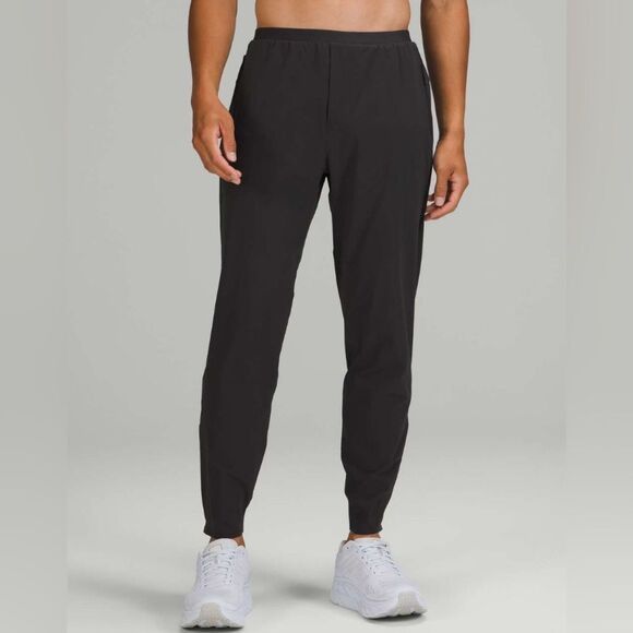 Men's Lululemon Run State Jogger Pant Black Dark Grey - Picture 1 of 11